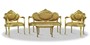 Casa Padrino Antik Stil Salon Set Gold - Luxus Barock Kollektion 