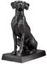 Casa Padrino Luxus Bronzefiguren 2er Set Hunde 32 x 60 x H. 73 cm - Limited Edition