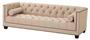 Casa Padrino Designer Sofa Sandfarbig 230 x 85 x H. 72 cm - Luxus Hotel Kollektion