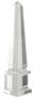 Casa Padrino Luxus Kristallglas Obelisk 11 x 11 x H. 49 cm - Designer Wohnzimmer Hotel Dekoration