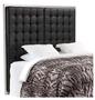 Casa Padrino Luxus Hotel Bett-Kopfteil Schwarz 180 x H. 180 cm - Designer Schlafzimmerm�bel