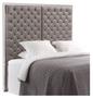 Casa Padrino Designer Bett-Kopfteil Silber-Grau 180 x H. 180 cm - Luxus Qualit�t