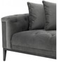 Casa Padrino Luxus Sofa Dunkelgrau Linksseitig 220 x 96 x H. 66 cm - Hotel M�bel