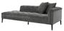Casa Padrino Luxus Sofa Dunkelgrau Rechtsseitig 220 x 96 x H. 66 cm - Hotel M�bel