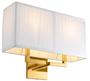Casa Padrino Luxus Wandleuchte Gold 36 x 13,5 x H. 27 cm - Wohnzimmer Wandlampe