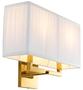 Casa Padrino Luxus Wandleuchte Gold 36 x 13,5 x H. 27 cm - Wohnzimmer Wandlampe