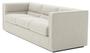 Casa Padrino Luxus 3er Sofa Hellgrau 231 x 86 x H. 73,5 cm - Luxus Wohnzimmer Sofa