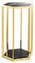 Casa Padrino Luxus Beistelltisch 2er Set in gold mit schwarzem Marmor - Luxus Qualit�t
