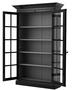 Casa Padrino Luxus Wohnzimmerschrank Schwarz 141 x 48 x H. 233 cm - Limited Edition