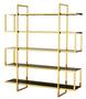 Casa Padrino Luxus Regalschrank Gold 160 x 42 x H. 180 cm - Designer Hotel M�bel