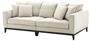 Casa Padrino Wohnzimmer Sofa Naturfarbig 248 x 127 x H. 94 cm - Luxus Wohnzimmerm�bel