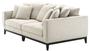 Casa Padrino Wohnzimmer Sofa Naturfarbig 248 x 127 x H. 94 cm - Luxus Wohnzimmerm�bel