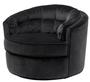 Casa Padrino Drehsessel Schwarz 90 x 86 x H. 72 cm - Luxus Qualit�t