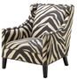 Casa Padrino Sessel im Zebra Design 74 x 81 x H. 89 cm - Luxus Wohnzimmer Sessel