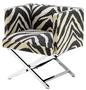 Casa Padrino Luxus Club Sessel im Zebra Design 68 x 57 x H. 74 cm - Art Deco M�bel