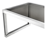 Casa Padrino Luxus Esstisch in silber mit Rauchglas 195 x 100 x H. 78 cm - Luxus Qualit�t