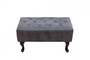 Chesterfield Fu�hocker Grau Antik Look aus dem Hause Casa Padrino 