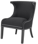 Casa Padrino Luxus Sessel / Ohrensessel Schwarz 66 x 60 x H. 91 cm - Limited Edition