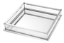 Casa Padrino Luxus Serviertablett Silber 39,5 x 39,5 x H. 9 cm - Gastronomie Accessoires