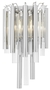 Casa Padrino Luxus Wandleuchte / Wandlampe Silber 23 x 14,5 x H. 42 cm - Hotel Restaurant Kollektion