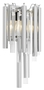 Casa Padrino Luxus Wandleuchte / Wandlampe Silber 23 x 14,5 x H. 42 cm - Hotel Restaurant Kollektion