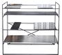 Casa Padrino Luxus Wohnzimmerschrank Schwarz 110 x 45 x H. 100,5 cm - Designer Regalschrank