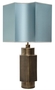 Casa Padrino Luxus Tischlampe Mattschwarz / T�rkis 55 x H. 89 cm - Luxus Qualit�t