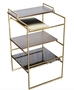Casa Padrino Luxus Designer Beistelltisch Gold 45 x 45 x H. 80,5 cm - Designer M�bel