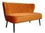 Casa Padrino Luxus Wohnzimmer Sofa Orange 129 x 75 x H. 73,5 cm - Designer M�bel