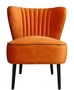 Casa Padrino Luxus Wohnzimmer Sessel Orange 61 x 70 x H. 73 cm - Designer M�bel