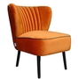 Casa Padrino Luxus Wohnzimmer Sessel Orange 61 x 70 x H. 73 cm - Designer M�bel