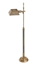 Casa Padrino Luxus Stehleuchte Vintage Messing 21,5 x 20,5 x H. 130 cm - Antikstil M�bel