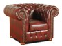 Casa Padrino Chesterfield Wohnzimmer 3er Set Weinrot - Luxus Echtleder M�bel