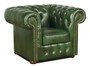 Casa Padrino Chesterfield Wohnzimmer 3er Set Gr�n - Luxus Echtleder M�bel