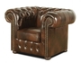 Casa Padrino Chesterfield Wohnzimmer 3er Set Dunkelbraun - Luxus Echtleder M�bel