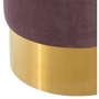 Casa Padrino Luxus Hocker Lila / Gold 40 x H. 45 cm - Hotel M�bel