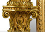 Casa Padrino Barock Standspiegel Gold 134 x H. 257 cm - Edel & Prunkvoll 