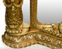 Casa Padrino Barock Standspiegel Gold 134 x H. 257 cm - Edel & Prunkvoll 