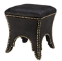 Casa Padrino Luxus Hocker Schwarz 39 x 39 x H. 45 cm - Hotel M�bel 