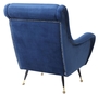 Casa Padrino Luxus Hotel Salon Sessel Blau 80 x 90 x H. 88 cm - Hotel M�bel