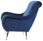 Casa Padrino Luxus Hotel Salon Sessel Blau 80 x 90 x H. 88 cm - Hotel M�bel