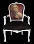 Casa Padrino Barock Salon Stuhl Marilyn Monroe - Barock Antik Stil M�bel - Mod3 - Limited Edition