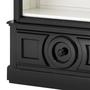 Casa Padrino Luxus B�cher Schrank Schwarz Wohnzimmer Schrank Barock Jugendstil Rokoko Vitrine Ladeneinrichtung