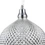 Casa Padrino Luxus H�ngeleuchte Silber  28 x H. 15,3 cm - Luxus Wohnzimmerm�bel