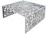 Casa Padrino Art Deco Couchtisch Silber Metall 60 x 60 x H. 32 cm - Jugendstil Tisch - M�bel Wohnzimmer
