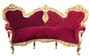 Casa Padrino Barock Sofa Garnitur Bordeaux/Gold + 2 Sessel - Wohnzimmer Barock - Limited Edition