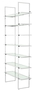 Casa Padrino Luxus Regalschrank Silber 120,5 x 40 x H. 253 cm - Luxus M�bel