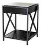 Casa Padrino Nachttisch Bronze / Schwarz 47 x 46 x H. 61 cm - Luxus Beistelltisch 