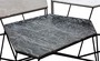 Casa Padrino Designer Couchtisch Set Wei� / Grau / Schwarz mit Muster - Luxus Wohnzimmerm�bel