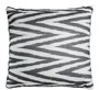 Casa Padrino Luxus Kissen Schwarz / Wei� 40 x 40 cm - Wohnzimmer Deko Accessoires